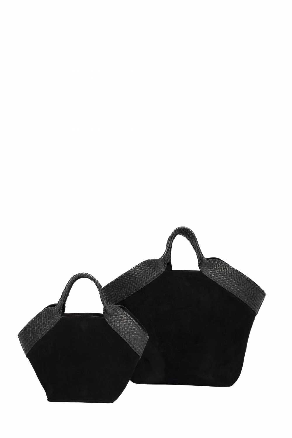 Aura Bag Large Black Suede
