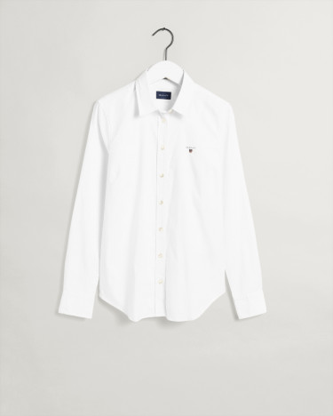 Stretch Oxford Solid Shirt White