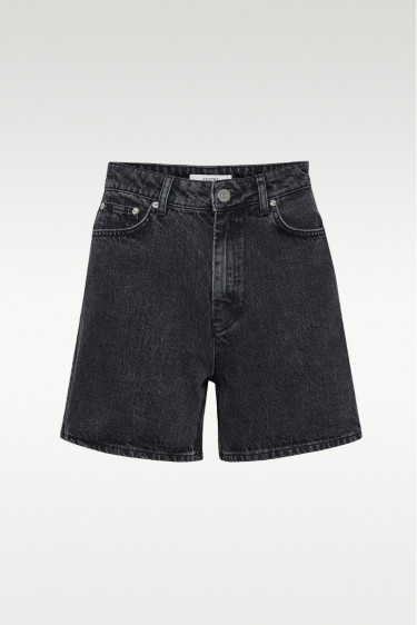 Dena HW Shorts Washed Black