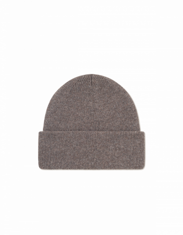 Wayne Embroidered Beanie Mountain Grey Brown Melange