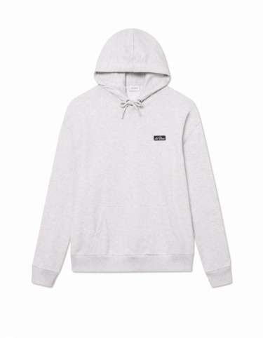 Patch Hoodie Snow Melange
