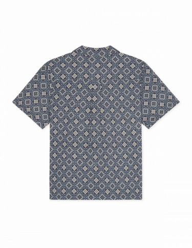 Lukas Arabesque Shirt Blue Fog