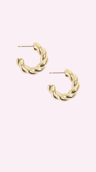 Friendship Earring Gold Tone Damli