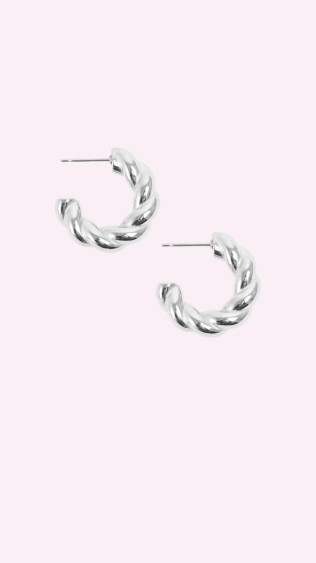 Friendship Earring Silver Tone Damli