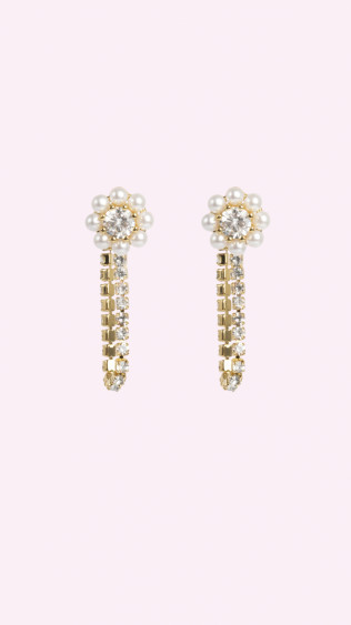 Together Forever Earring Gold Tone Damli