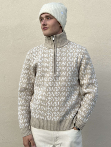 Wayne Wool Beanie Ivory