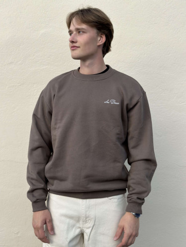 Crew Sweatshirt  Mountain Grey/Light Ivory