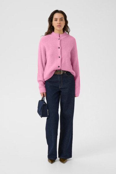 Alpha Short Cardigan Begonia Melange