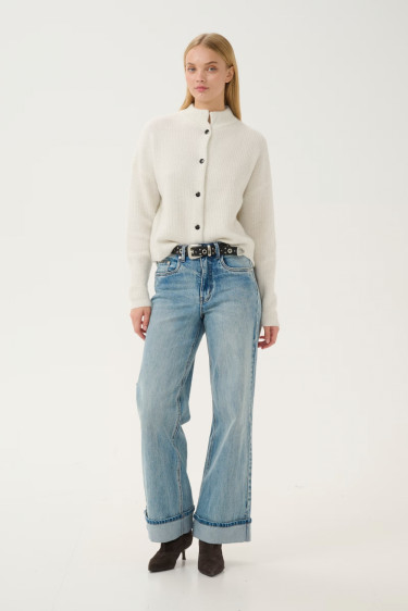 Alpha Short Cardigan Ivory