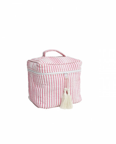 Beauty Bag Pink Stripe