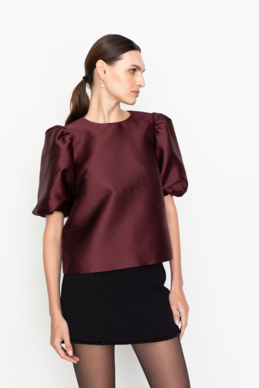 Becca Blouse Bordeaux