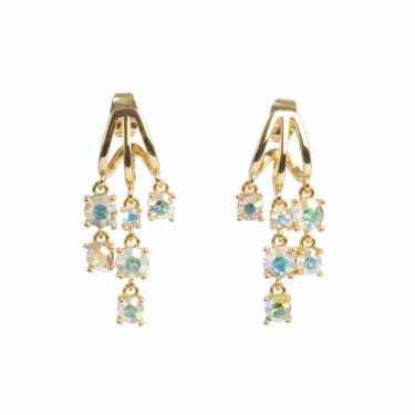 Butterflies Earrings Gold Tone Damli