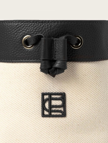 Canvas Bucket Bag black