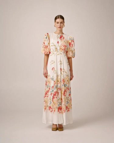 Chiffon Maxi Dress Roaslie