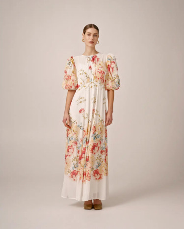 Chiffon Maxi Dress Roaslie