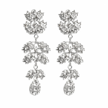 Dance All Night Earring Silver Tone Damli