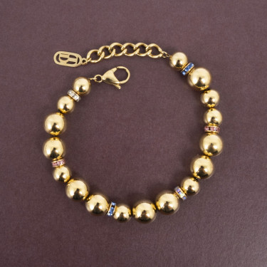 Bracelet Disco Inferno Gold Tone Damli