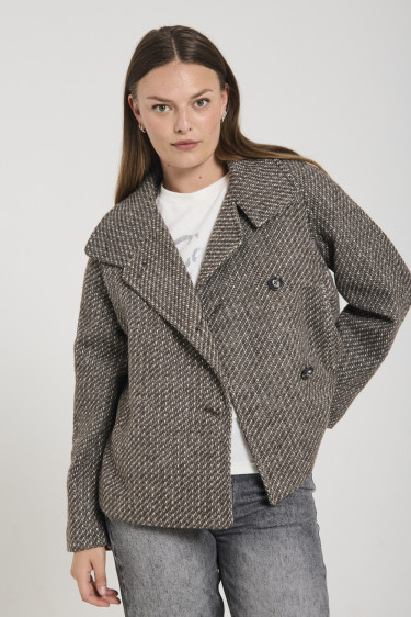 Nadim Jacket Morel w Moonbeam