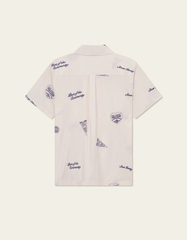 Hendrix AOE SS Shirt IVORY/BLUEPRINT