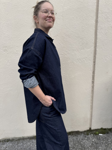 Malo 143 Shirt Dark Blue Un-Wash