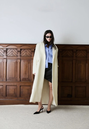 Plush Coat Offwhite