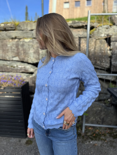 Bubera LS Knit Cardigan Vista Blue