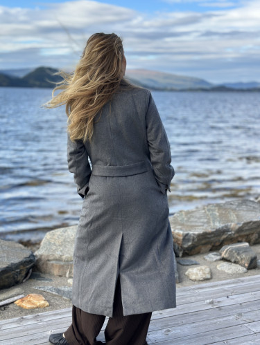 Iris Tailored Coat Dk Grey Melange