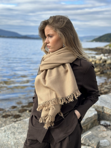 Ull Skjerf Beige