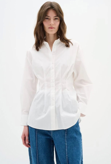 Merlissa  Waist Shirt Pure White