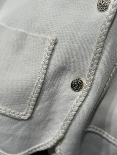 Brema LS Knit Cardigan Star White