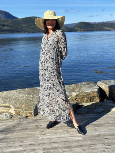 Berit Dress After Midnight Paisley Print