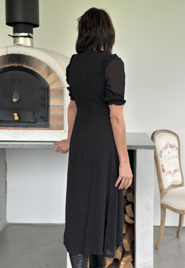 Venia dress black dot