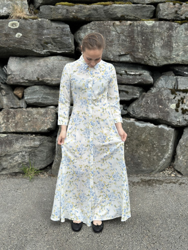 Savanna Long Shirt Dress Star White/Sumelli