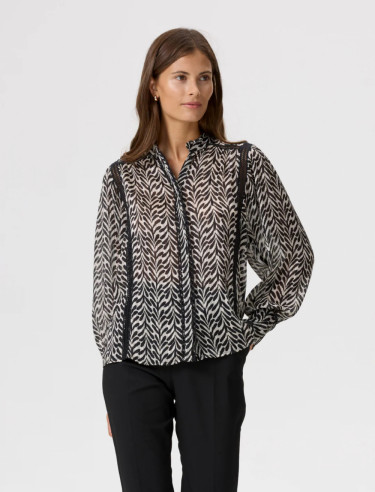 Zuma Blouse Black/White