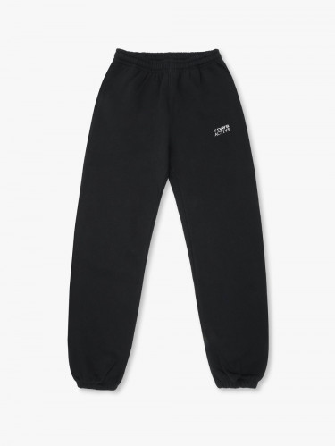 Organic Fitted Sweatpants Black