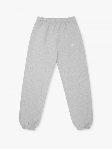 Organic Fitted Sweatpants Heather Grey