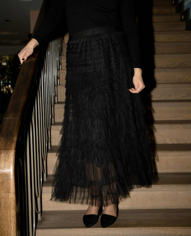 Agnes Long Skirt Black