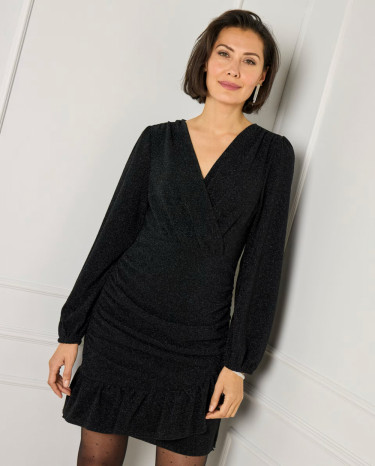 Alyssa Sparkle Dress Black