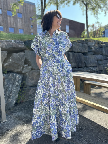 Poplin Shirt Dress Delightful Garden