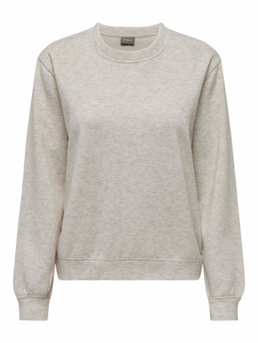 OnlDiana L/S O-neck Sweatshirt Light Grey Melange