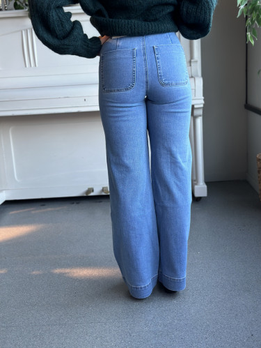 Madeline HW Wide Pocket Light Blue Denim