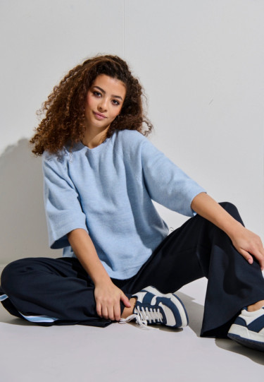 Simoni Cashmere Blue Melange