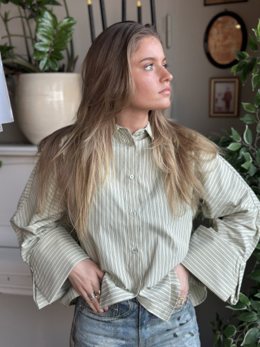 Atari Shirt Sage Stripe