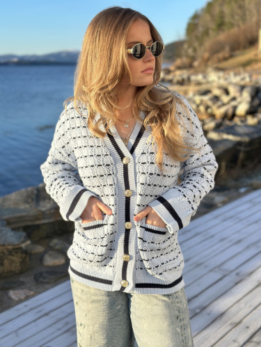 Atica Cardigan Skyway/Navy Blazer