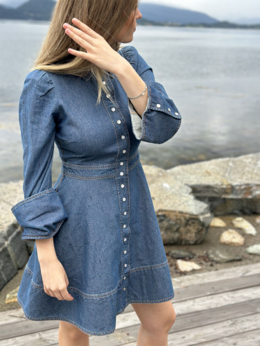Denim Mini Dress French Blue