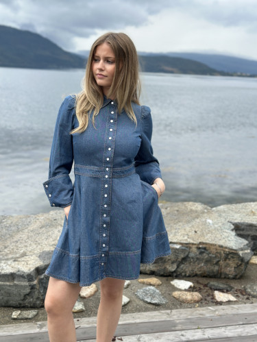 Denim Mini Dress French Blue