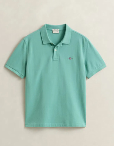 Reg Shield Pique Muted Turquoise