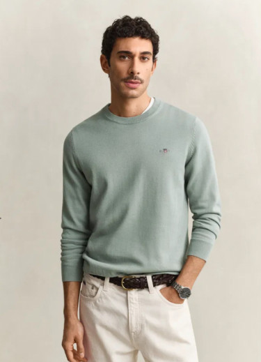 Classic Cotton C-Neck Ceramic Grey