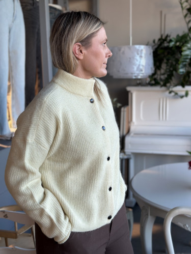 Alpha Short Cardigan Frozen Dew Melange