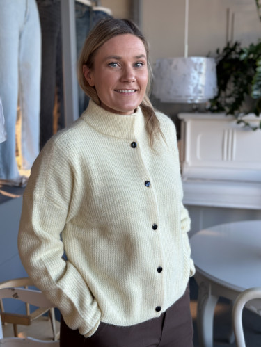 Alpha Short Cardigan Frozen Dew Melange